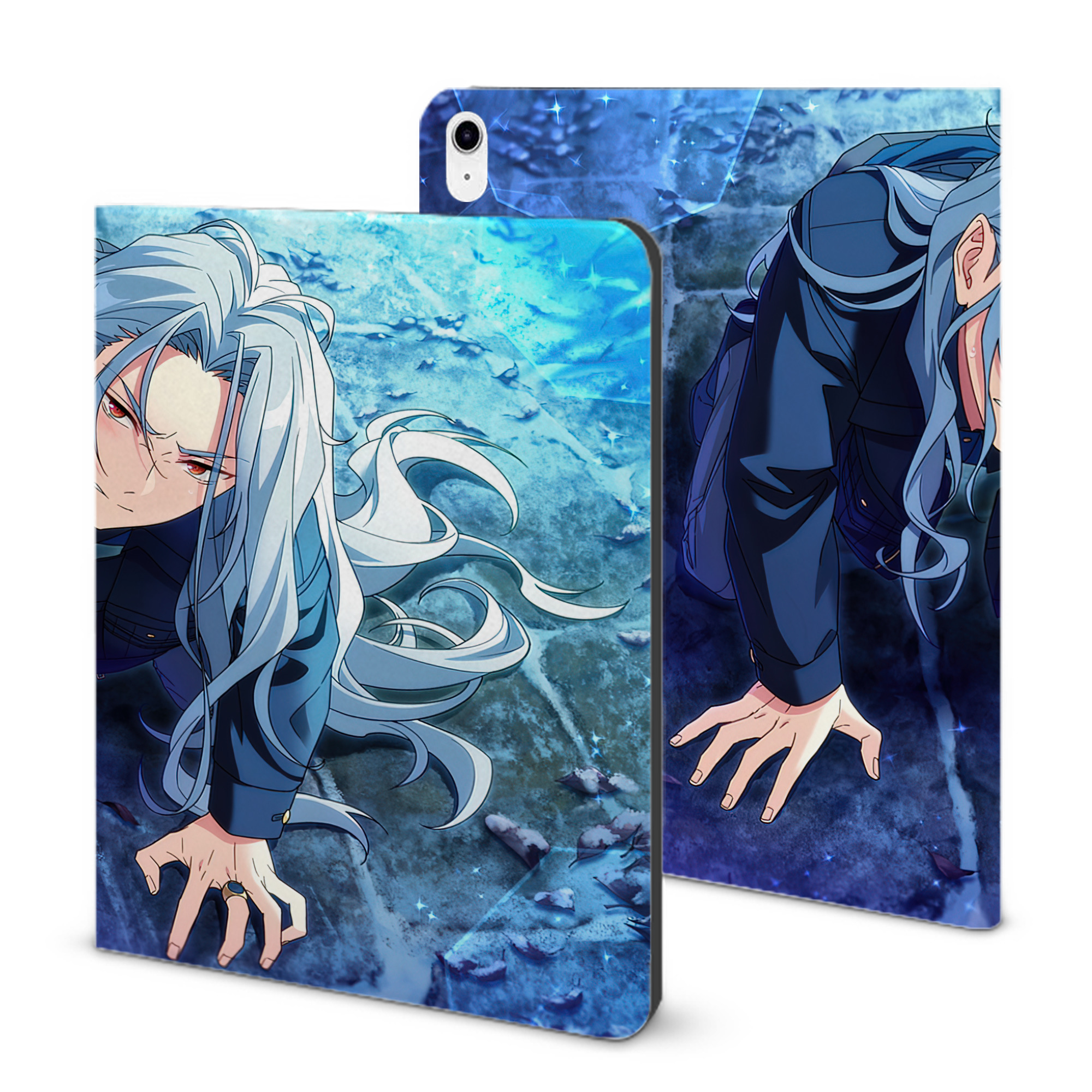 （画像用） あんさんぶるスターズ! Ensemble Stars IPad ケース ブック型 PUレザー TPU 耐衝撃 軽量 薄型 ペン収納なし 全面保護 IPad 各モデル対応